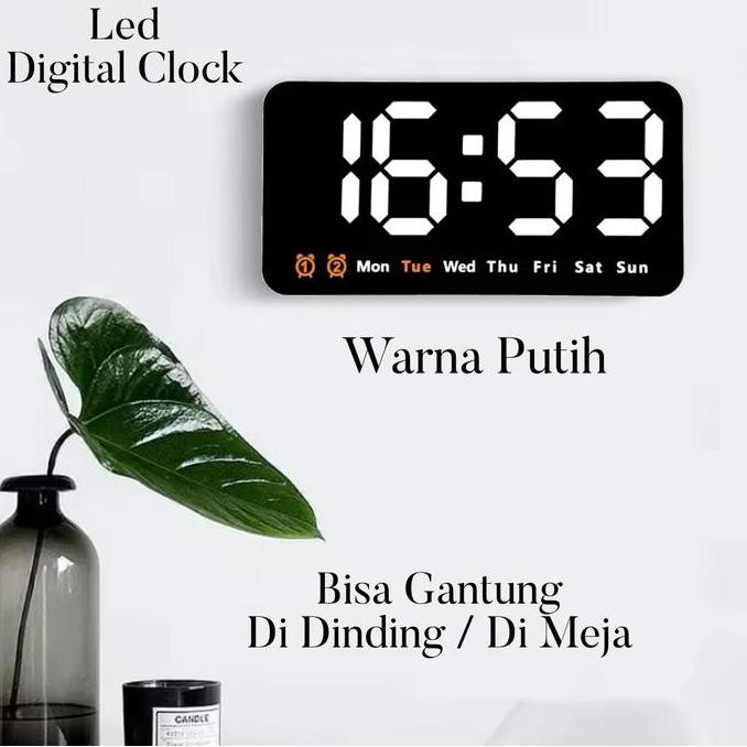 

Jam Meja Dinding Digital Led Weker / Digital Alarm Clock Count down Count up Lampu Tidur Stop Watch IS