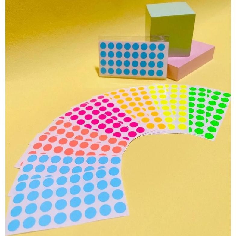 

Dg-78 Sticker Dot Stiker Bulat Warna Warni