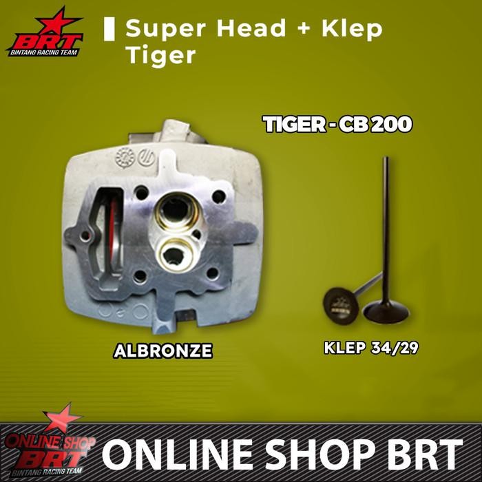 Brt Cylinder Head Kop Tiger Cb 200 Original Dan Terpercaya