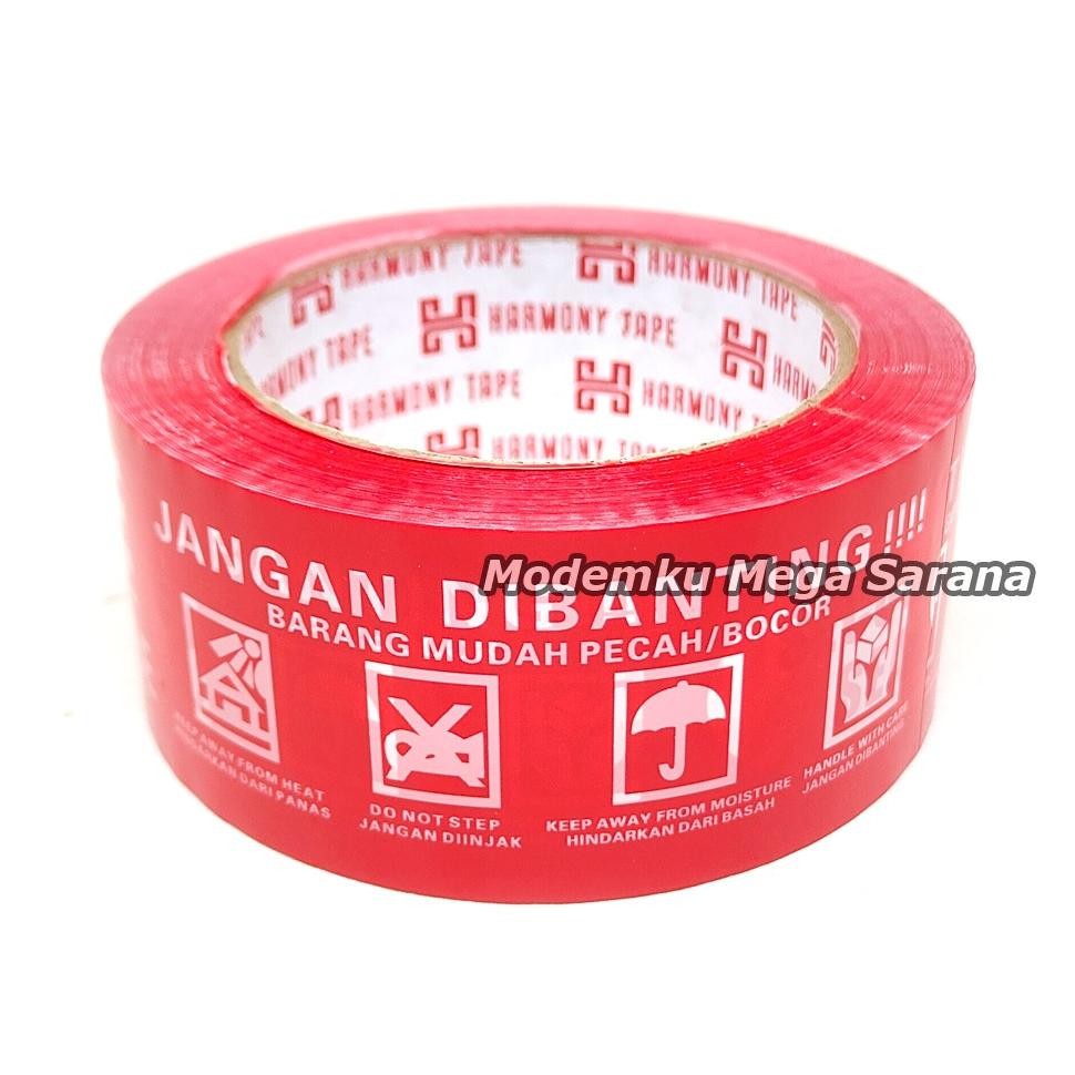 

Gd-5 Harmony Lakban Fragile 100 Yard 48Mm Pecah Belah Jangan Dibanting Mudah Pecah Bocor - Merah