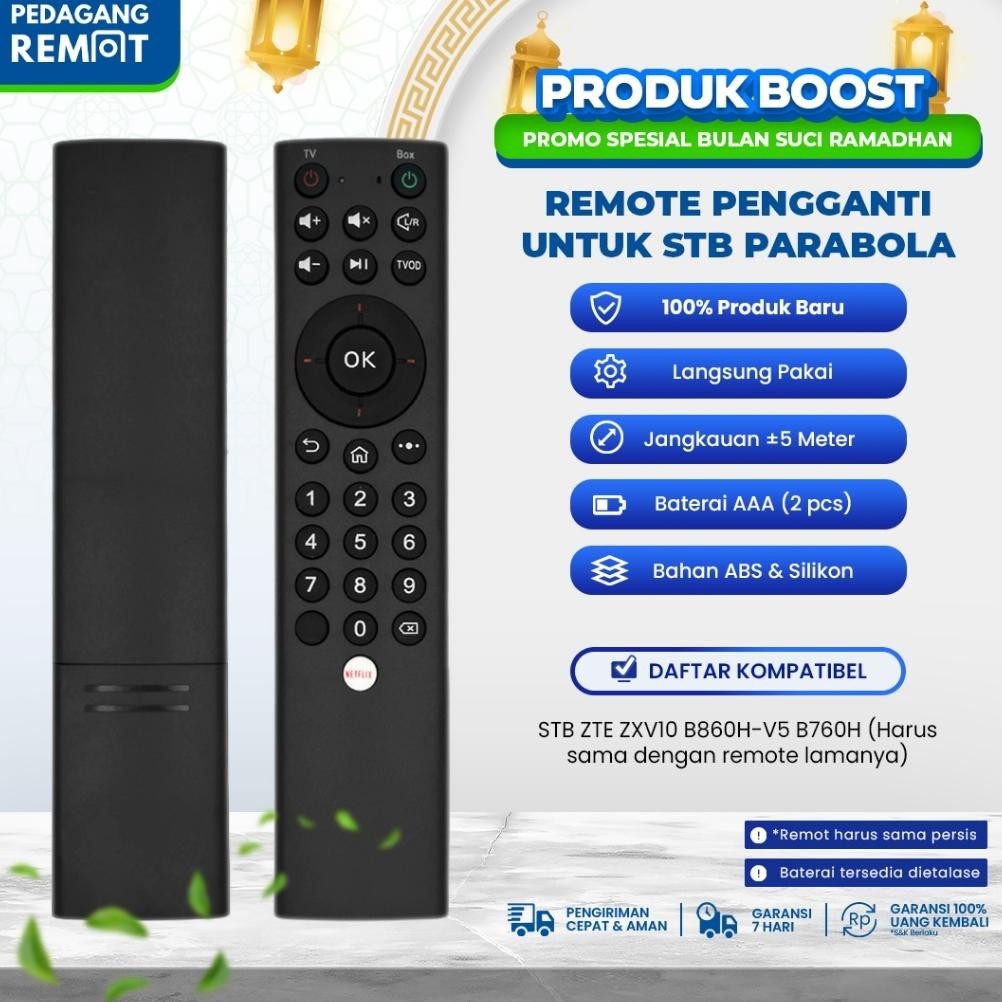 Jpf-1015 Remote Stb Indihom Zte Zxv10 B860H-V5 B760H Ir Non Voice / Remot Set Top Box Android Tv Box