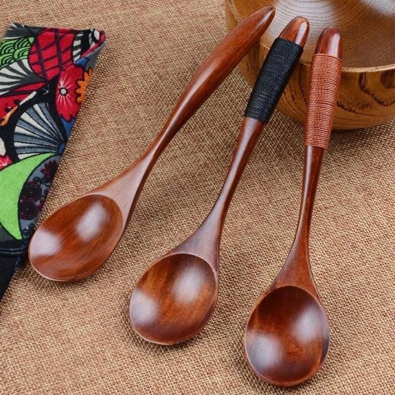 rt-69 gr-8 Sendok Makan Kayu Korea/ Sendok Kayu Korea/ Sendok Korea Kayu/ Wooden Spoon Murah Viral