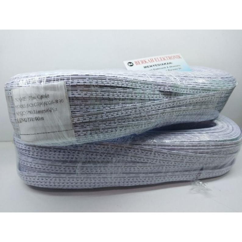 

ready !!! Kabel Pita Kabel Pelangi 6 pin 90 Meter
