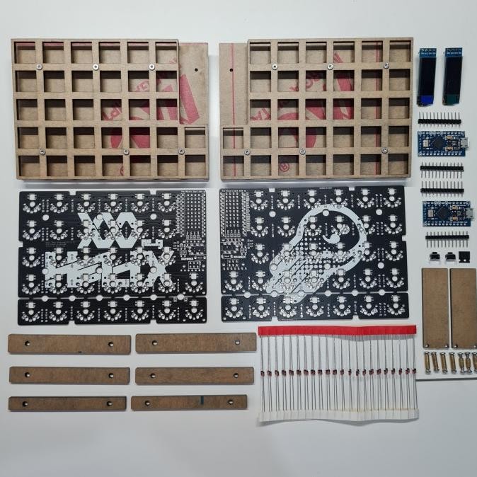 Helix Split Keyboard Kit New Stok