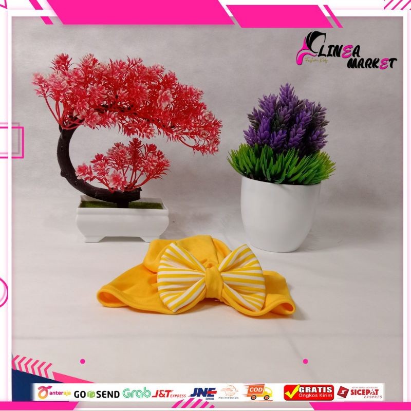 Turban Kids Anak Pita Salur Garis Penutup Kepala Bayi TUR-05