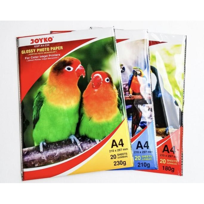 

tyS KERTAS FOTO JOYKO GLOSSY PHOTO PAPER [ 180 - 210 - 230 ]