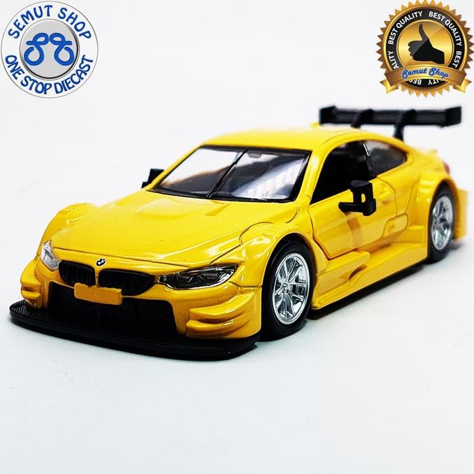 baru  Apolo MSZ BMW M4 DTM Metalic Yellow Miniatur Mobil BMW M4 DTM murah