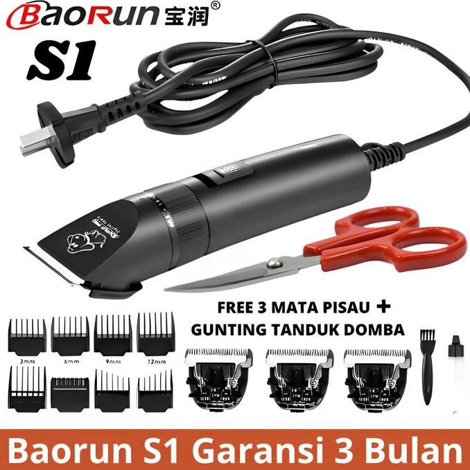 BEBAS ONGKIR - BAORUN S1 PRO 100% ORIGINAL - Alat Cukur Bulu / bulu domba / anjing / Kucing - alat c