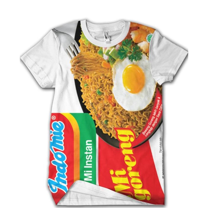 new  KAOS INDOMIE MIE INSTAN 3D FULLPRINT MOTIF INDOMIE GORENG murah