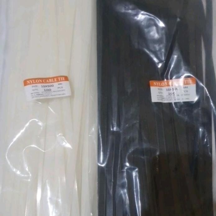 

new !!! Kabel Ties Nylon Cable Tie 10 X 500mm ( Lebar 1cm X Panjang 50cm ) murah
