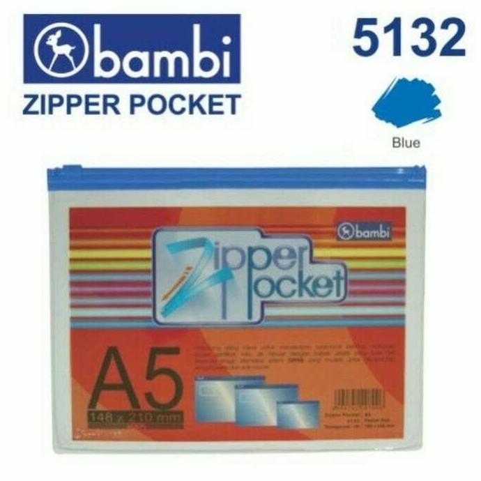 

new !!! Bambi Zipper pocket folio 5130 murah