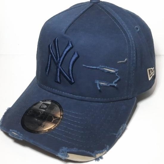 topi new era 9forty cotton damage navy