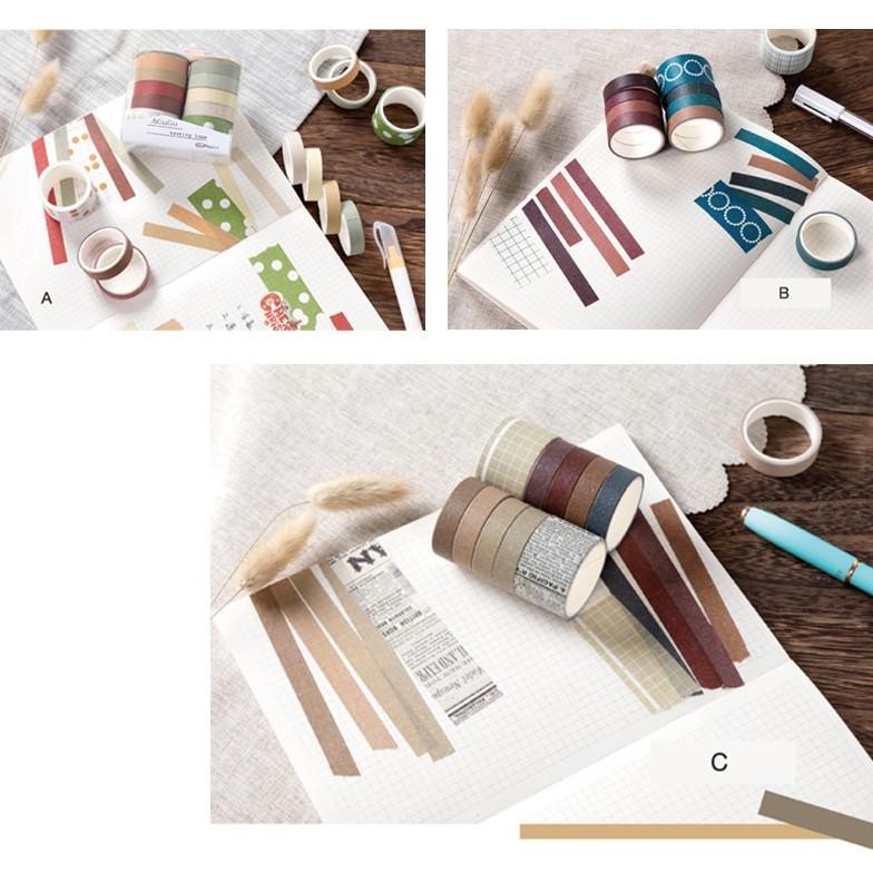 

wes-24 Ow42 Masking Tape Set 10pc Agugu Style / Isolasi Kertas Motif Dekorasi Lucu Unik Murah Viral Viral