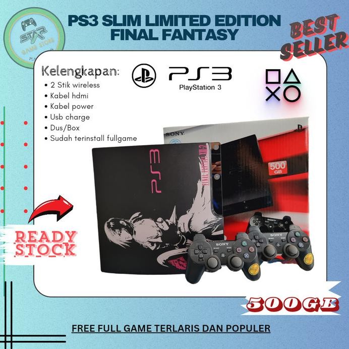 PS3 Slim 500GB Final Fantasy XIII-2 Limited Edition murah