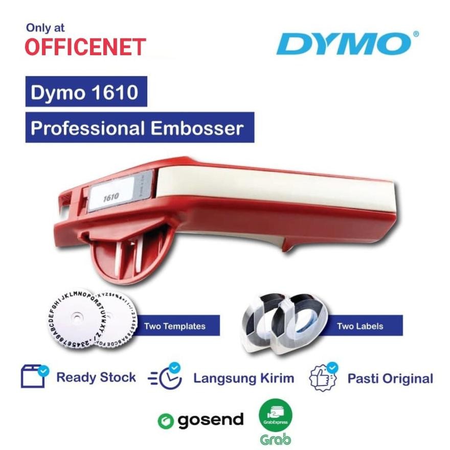 

KT78 Special Promo LABEL MAKER EMBOSS DYMO 1610 BONUS 2 LABEL ORI DYMO HITAM Terlaris Berkualitas
