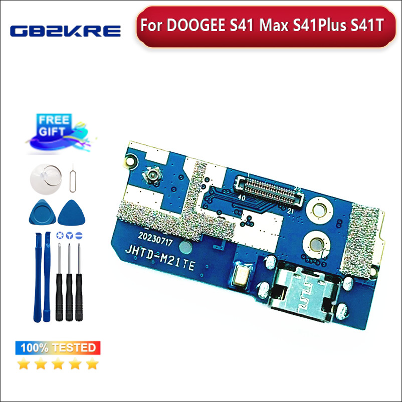 

Motherboard Port Pengisian USB Handphone DOOGEE S41 Max S41Plus Aksesoris Modul Mic Handphone DOOGEE