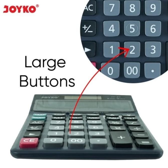 

we-53 er-87 JoyKO CC 27 Check & Correct Calculator Original - Kalkulator Meja spt DJ-120D Termurah Berkualitas