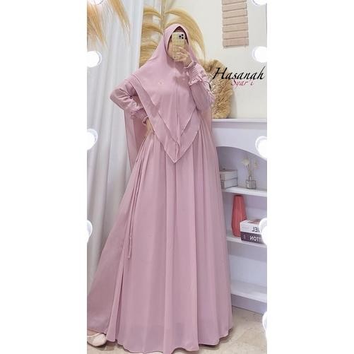 fsd-34 fx-2 Gamis Syari Hasanah Gamis Jumbo & Standar Bahan Premium Gamis Umroh Murah Terlaris