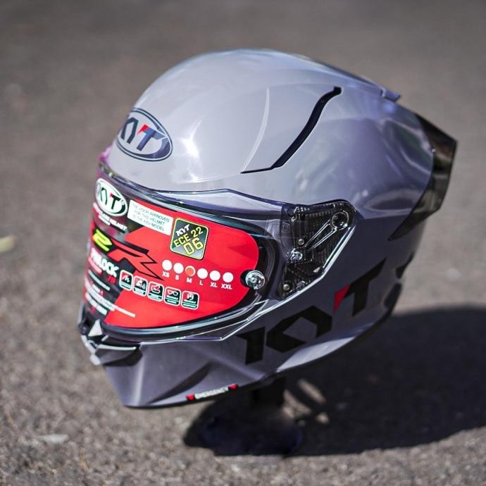 KYT R2R Solid Gorilla Grey