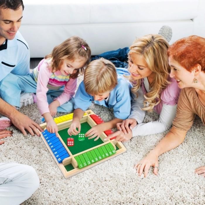 4 Warna Mainan Board Game The Box Board Game Untuk Keluarga Glory Shut The Box Board Game Dadu Shut 