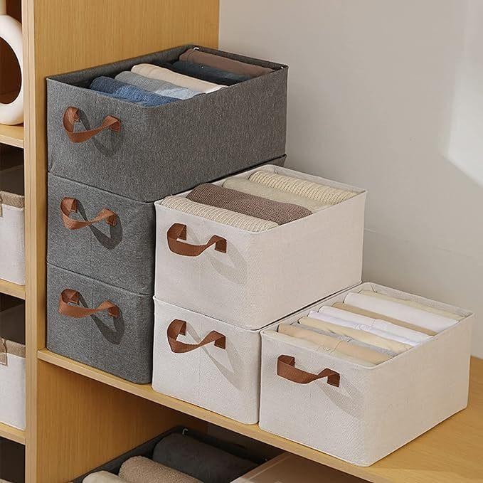 U-Living Storage Box Kotak Organizer Penyimpanan Lemari Abu-Abu Tegak Dengan Gagang Sto012 Besi Paka