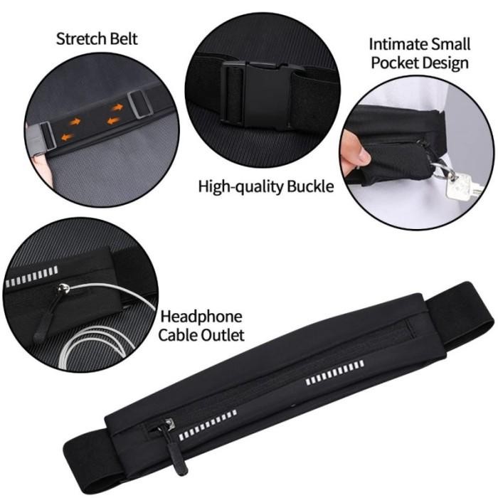 Waistbag Running Sport Waist Bag Tas Pinggang Lari Wanita Pria Tas Pinggang Jogging