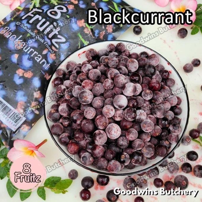

Diskon! 8-Fruitz BLACKCURRANT imported frozen fruits IQF buah beku 500g