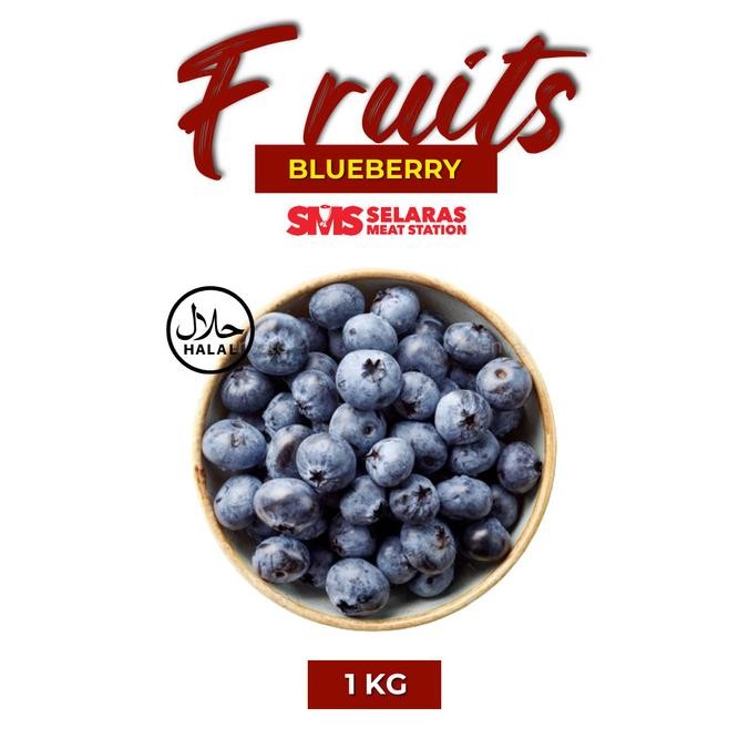 

Diskon! Blueberry Frozen 1 Kg Buah Beku Tangerang