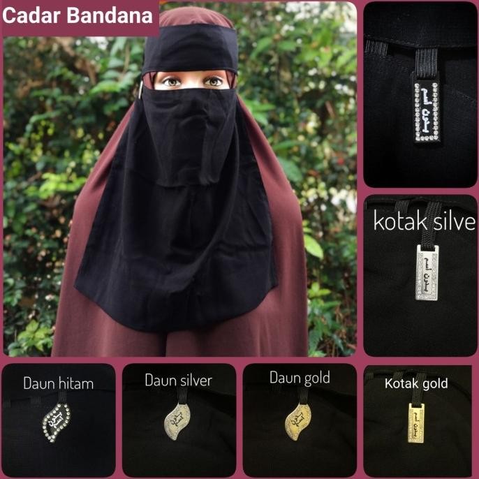 Original Cadar / Niqab Bandana Poni Bedoon Essm Ori Saudi
