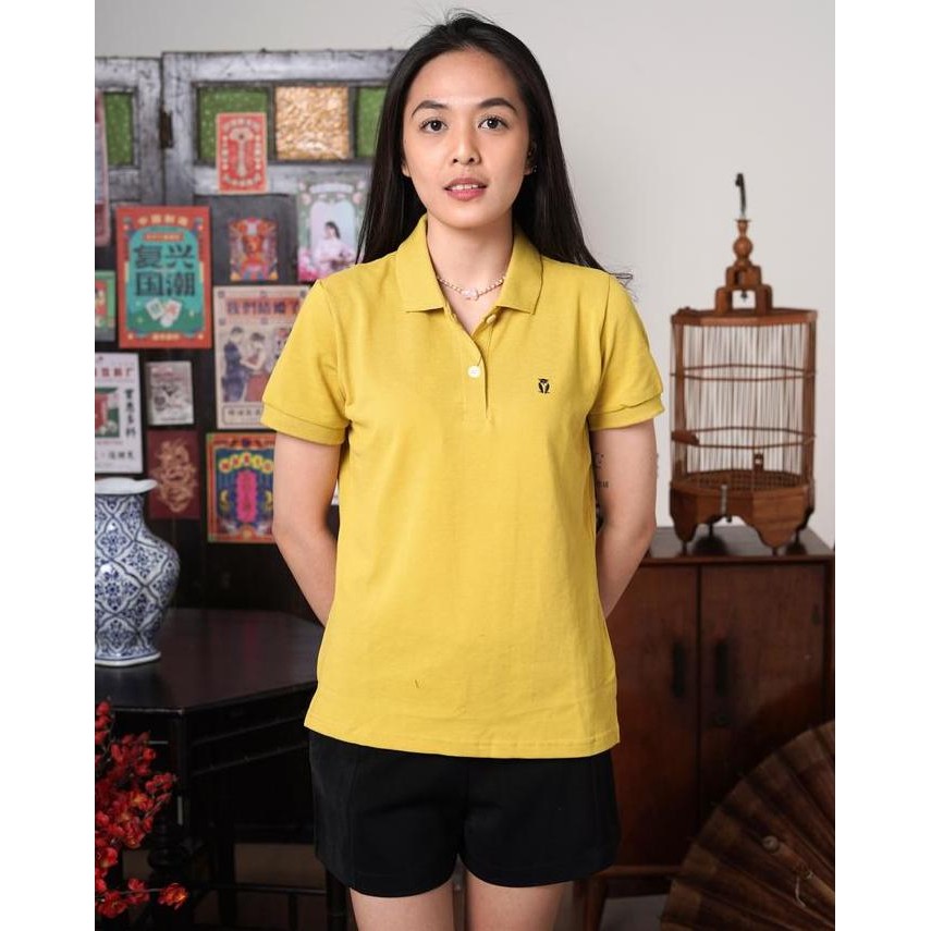 MATSUDA KAOS POLO SHIRT WANITA KERAH EVE KUNING BAMBOO