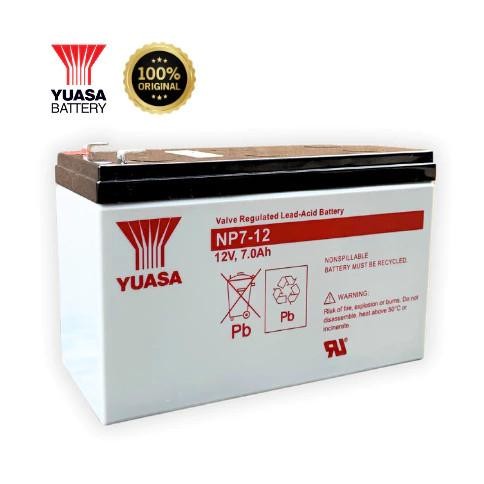 Baterai Aki Yuasa 12V 7Ah Original Tangki Gendong Sprayer Elektrik New Stok
