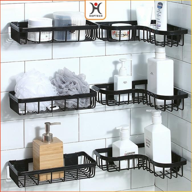Terlaris Rak Kamar Mandi Tempel Dinding Rak Sabun Kamar Mandi PVC Gantung Tanpa SALE