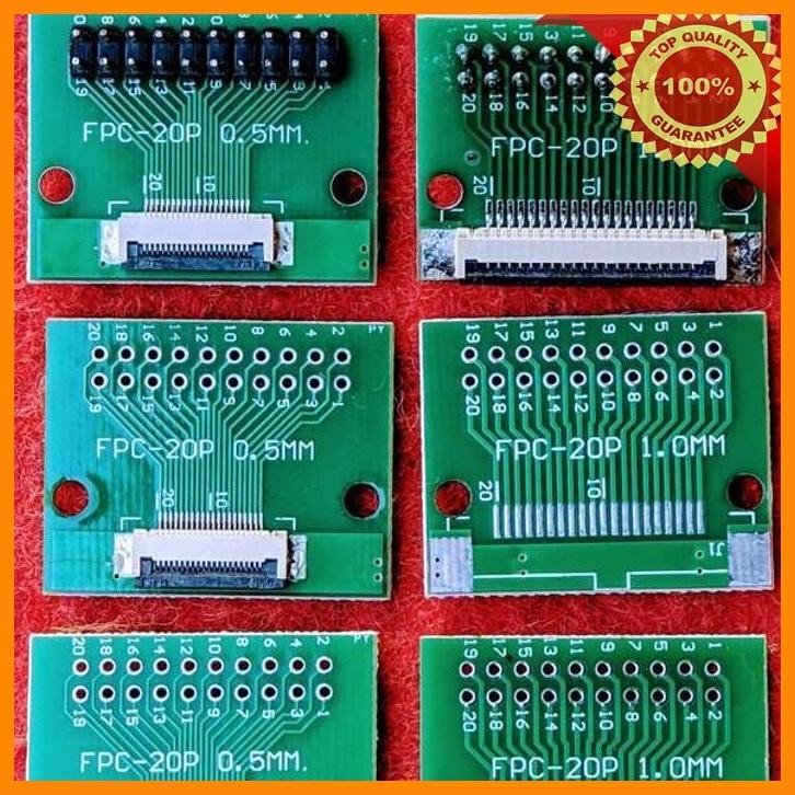 [MCS] 20 PIN FFC/FPC FLEXIBLE CABLE  TRANSFER ADAPTER PLATE  DIY PITCH 0.5MM/1.0MM