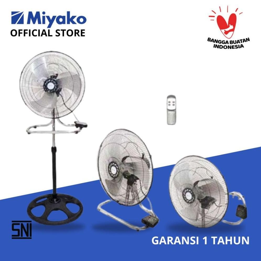 WAGI Kipas Angin Miyako KST182PRC plastik -  Kipas 3 In 1 Miyako KST 182PRC  Remote - 18inc