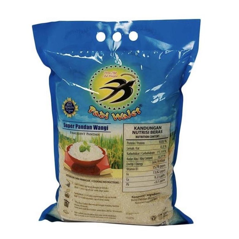 

Beras Pandan Wangi Padi Walet 5Kg Original Dan Terlaris