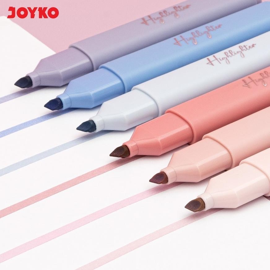 

It34 gd-90 Joyko Highlighter HL-99-6 Morandi Soft Color / Spidol Penanda Isi 6 Warna Original Sale