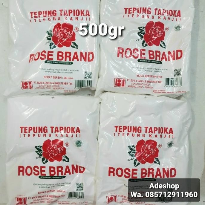 

Terlaris Tepung Tapioka Beras Putih Rose Brand 500 Gr Gram 500Gr