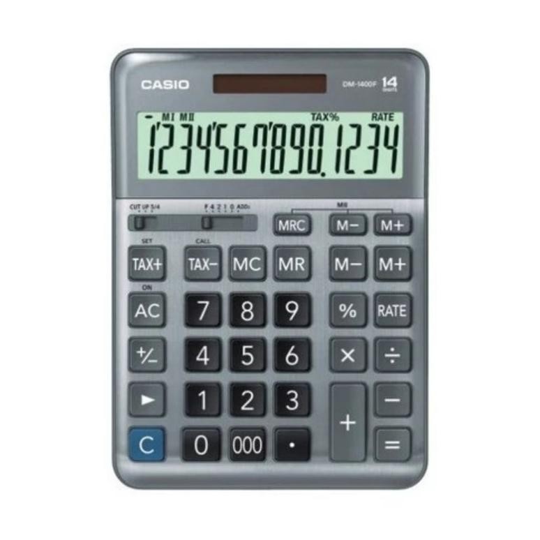 

CXV-38 fx-23 KALKULATOR DESKTOP CASIO DM1400 / CALCULATOR KANTOR MEJA DM 1400 Hemat Berkualitas