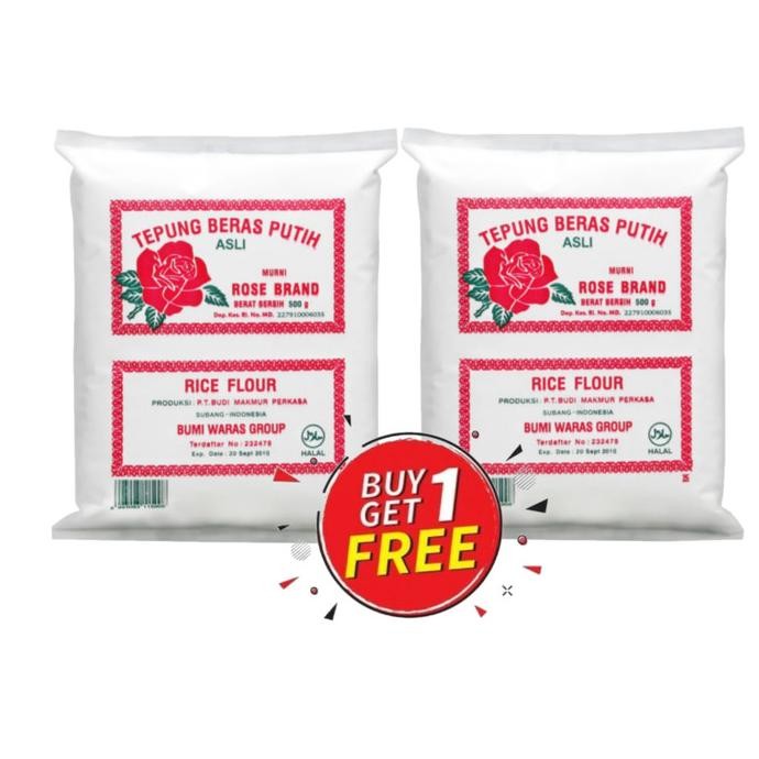 

Terlaris Rose Brand Tepung Beras 500 Gram Buy 1 Get 1