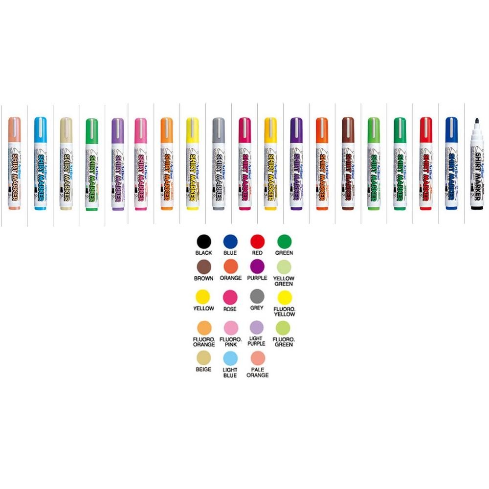

ad-56 fg-80 Artline Shirt Marker Spidol Kain Kaos 2.0 / Fabric Marker Hemat Premium