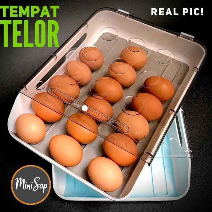 

Terlaris Tempat Penyimpanan Telur / Kotak Simpan Telur / Rak Telur / Rak Telor / Egg Box Plastik Dengan Tutup