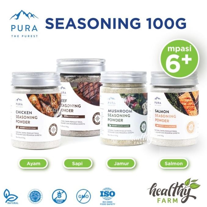 

Terbaru PURA Seasoning 100g Bumbu Penyedap NO MSG /Kaldu Mpasi Ayam Sapi Jamur