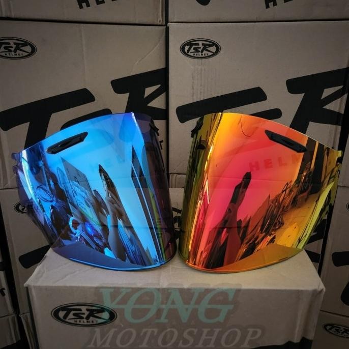 Visor TSR Iridium Blue / Iridium Red Gold Kaca RAM 4 TSR ORIGINAL 100%