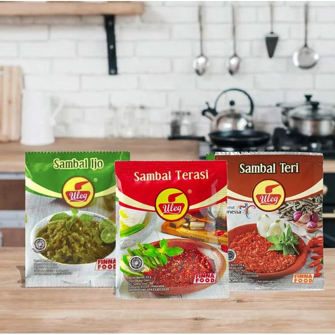 

Sambal Finna 20gr x 10 sachet - Teri / Terasi / Ijo / Kemiri / Rawit