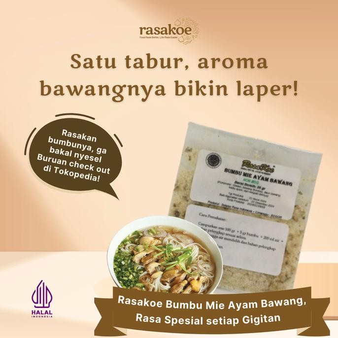 

Bumbu Masak Rasakoe Mie Ayam Bawang Non MSG