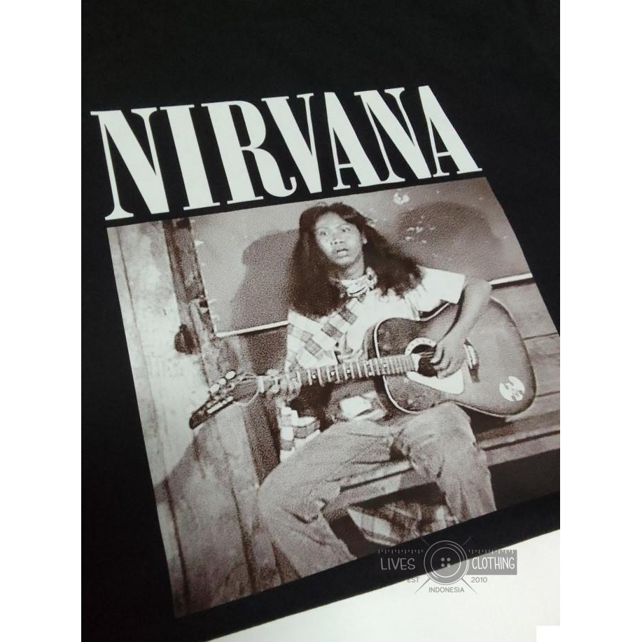 baru  KAOS PREMIUM NIRVANA MANDRA KURT COBAIN / GRUNGE BAND murah