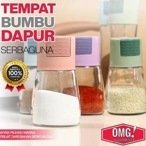 TEMPAT BUMBU DAPUR SET BOTOL KACA Toples Bumbu Tabur Masak Mini Garam Gula Lada Merica Minyak Wadah 
