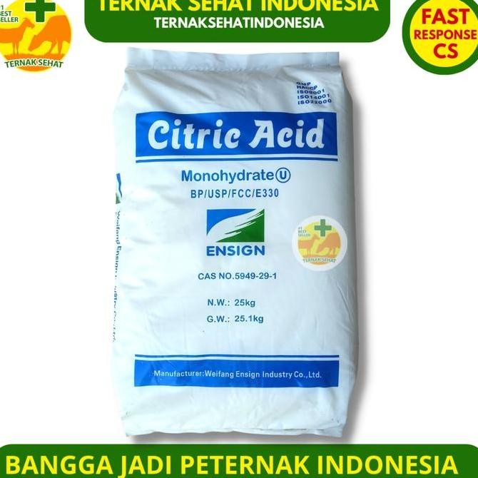 

Terbaru CITRIC ACID 1 SAK 25 KG - FOOD GRADE - Sitrun - Citrun - Sitrat - Sitrun Makanan - Asam Sitrat - Citric Acid Monohydrate