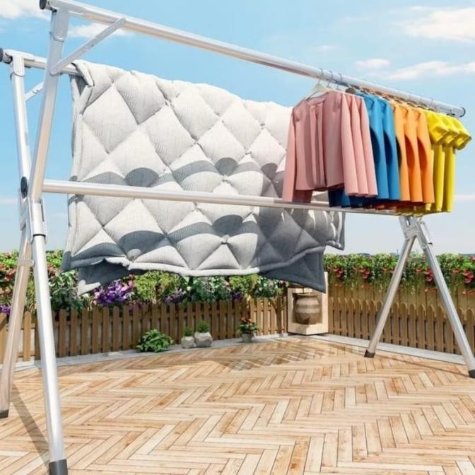 Terlaris Jemuran baju Besi ori Kuat kokoh Jemuran baju murah SALE
