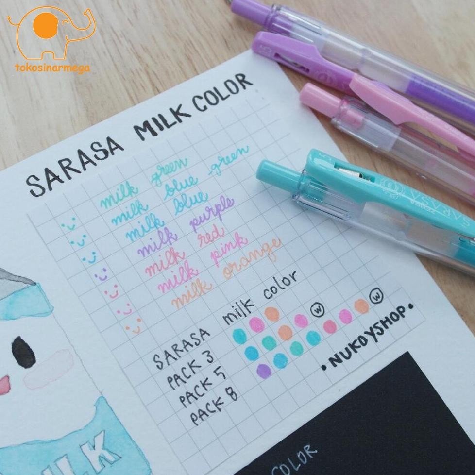 

UFO-2025 tg-342 Zebra Pulpen Gel Sarasa Clip Milky Series 0,5mm Sale Termurah